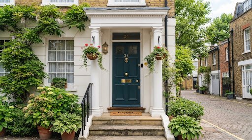 Keys and front door for a moving-home lock checklist