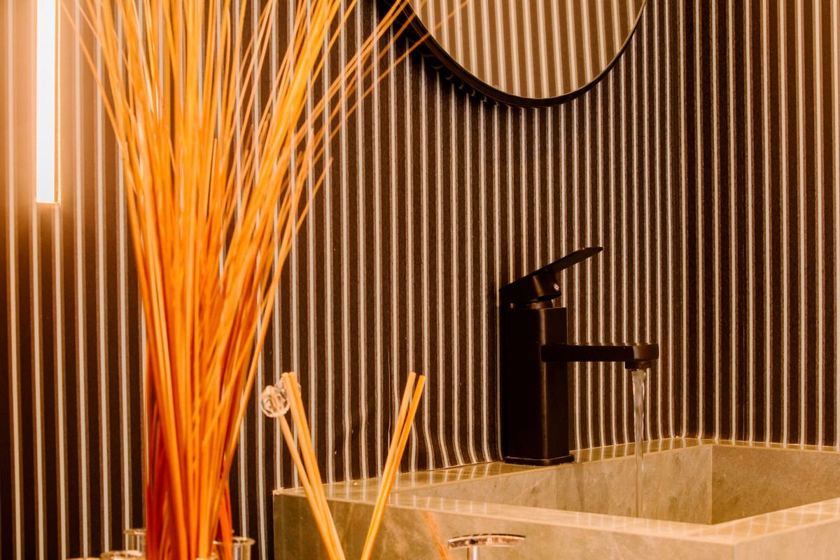 Plumber repairing a domestic water pipe