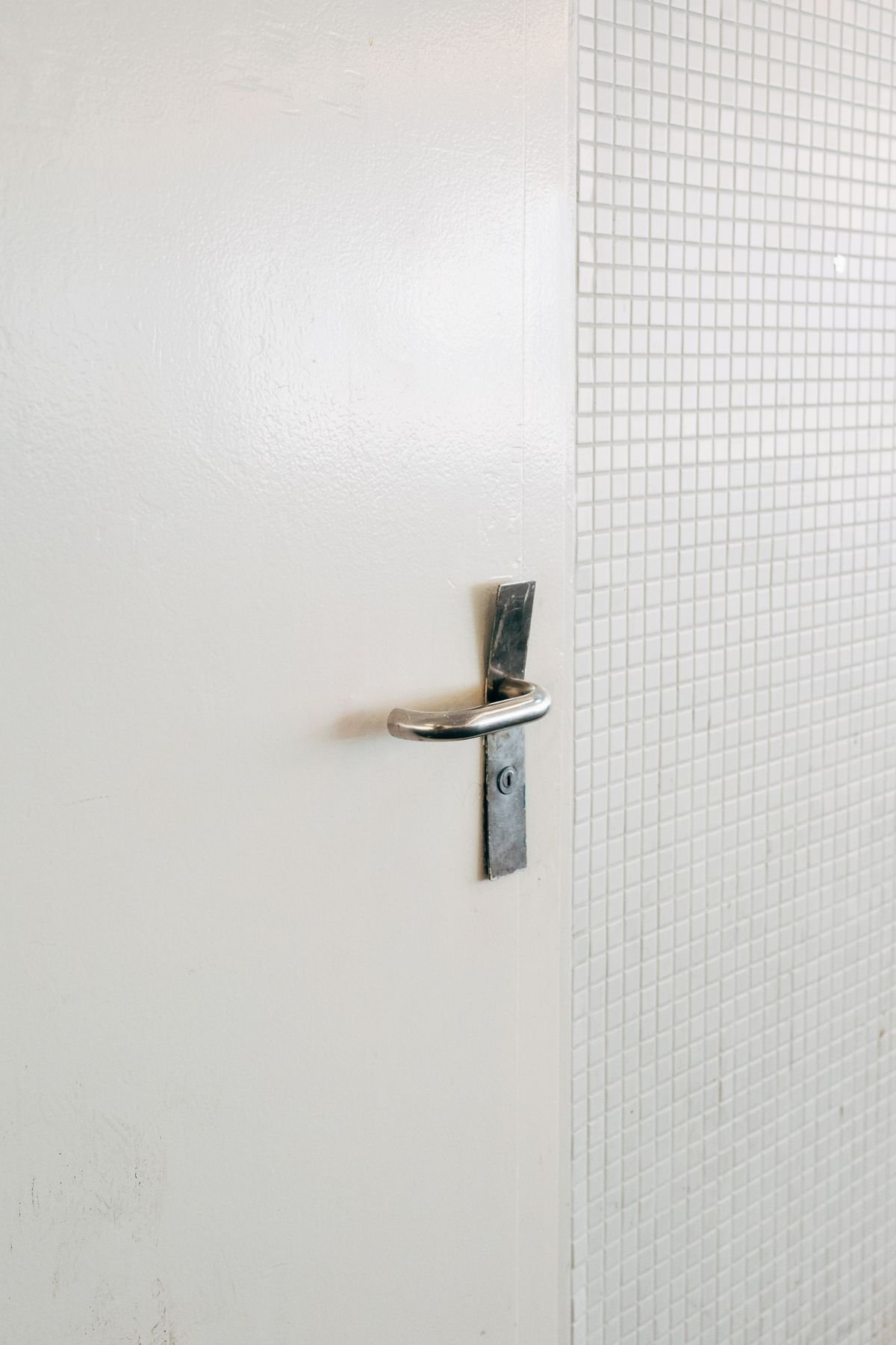 Exit hardware on a commercial door
