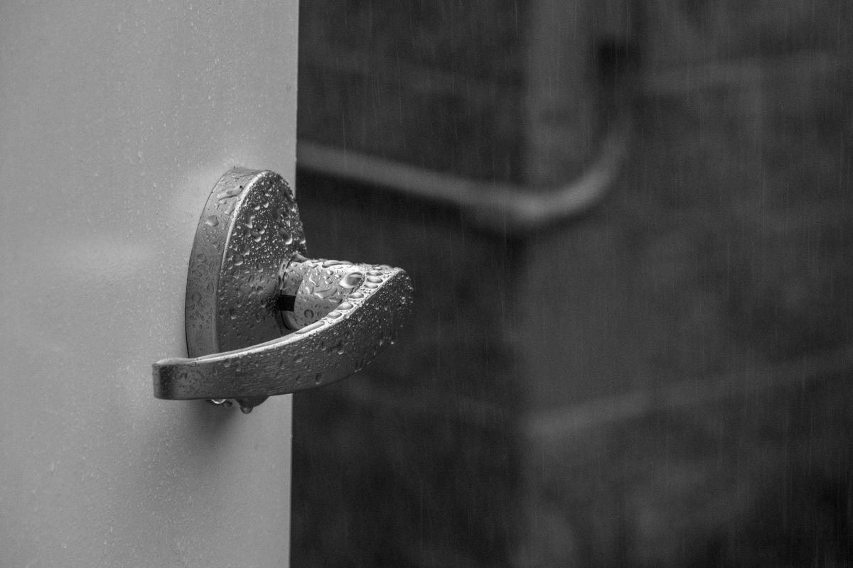 Locksmith securing a new cylinder after entry